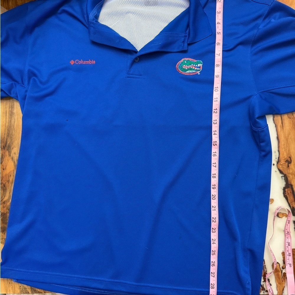 Columbia Florida Gators Blue Performance Polo Mens Large Omni-Wick - Picture 5 of 9